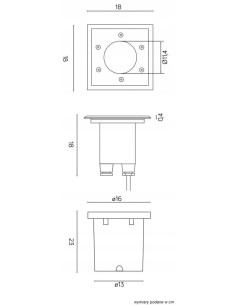 Lampa najazdowa Su-ma PABLA M4030 - eleganckie oświetlenie do ogrodu, wodoodporna, stal nierdzewna i szkło hartowane. 2