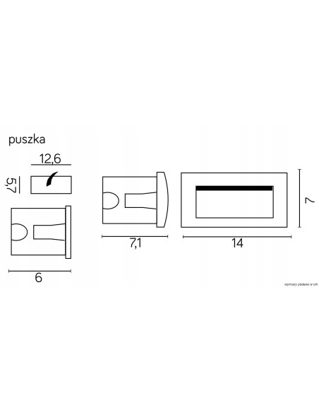 Lampa LED MUR-LED 4W do ogrodzeń i murków, szara, energooszczędna dekoracja zewnętrzna, elegancki design