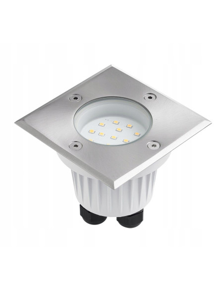 Elegancka lampa najazdowa LED Leda ST5024B z hartowanego szkła - oświetlenie bramy i ścieżek, IP67, 3000K, 86 lumenów.