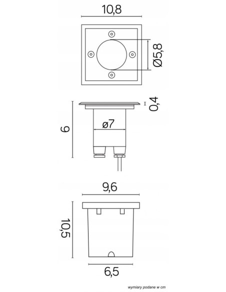 Elegancka lampa najazdowa LED Leda ST5024B z hartowanego szkła - oświetlenie bramy i ścieżek, IP67, 3000K, 86 lumenów.