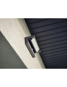 Nowoczesny kinkiet zewnętrzny Su-ma Ren RN-KPIR z czujnikiem ruchu i zmierzchu, LED 27W, antracytowy, IP65 2