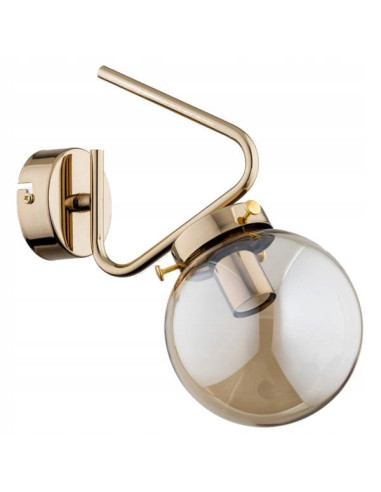 Kinkiet ścienny BARSUM w beżowo-złotym – elegancka lampa do sypialni i stylowych wnętrz nowoczesnych