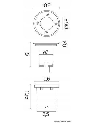 Lampa najazdowa LEDA ST5024 - Oświetlenie ogrodowe, schodowe, odporna na warunki atmosferyczne, ciepłe światło