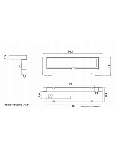 Nowoczesny kinkiet zewnętrzny Su-ma Ren RN-KPIR z czujnikiem ruchu i zmierzchu, LED 27W, antracytowy, IP65
