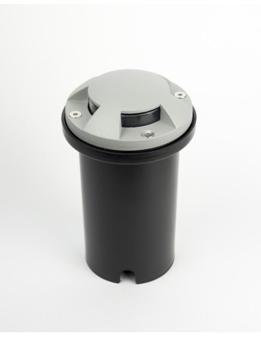 Lampa ogrodowa Su-ma PABLA 2725E czarna do montażu w utwardzonych powierzchniach, oświetlenie w czterech kierunkach