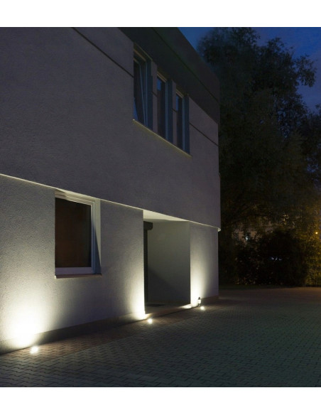 Lampa zewnętrzna Su-ma MIX 6725 D IP67 z kwadratową obudową do elewacji i oświetlenia ogrodu 50W