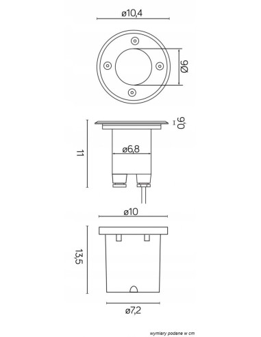 Elegancka Lampa Najazdowa Su-ma Pabla 3725 A - Oświetlenie Ogrodowe IP67, Aluminium, stal nierdzewna