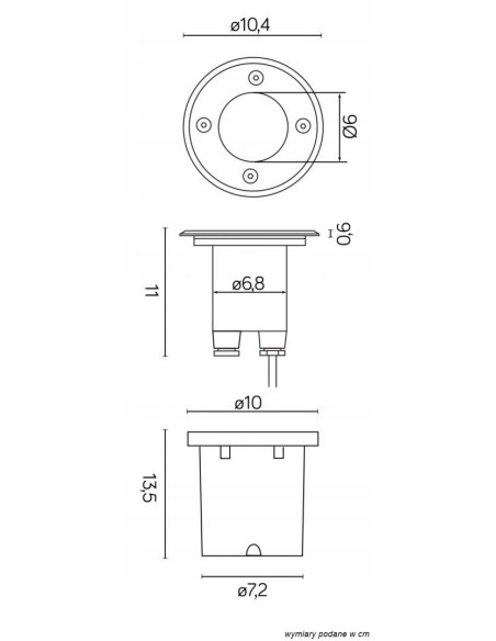 Elegancka Lampa Najazdowa Su-ma Pabla 3725 A - Oświetlenie Ogrodowe IP67, Aluminium, stal nierdzewna