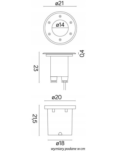 Lampa ogrodowa PABLA 4031 z hartowanym szkłem, IP67 - eleganckie i trwałe oświetlenie zewnętrzne