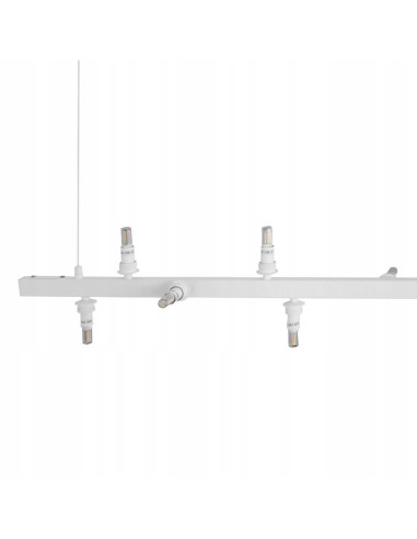 Lampa wisząca BUBBLES LINE 10 kloszy - nowoczesna dekoracja jadalni w białym kolorze od AZzardo