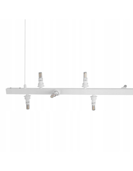 Lampa wisząca BUBBLES LINE 10 kloszy - nowoczesna dekoracja jadalni w białym kolorze od AZzardo