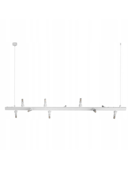Lampa wisząca BUBBLES LINE 10 kloszy - nowoczesna dekoracja jadalni w białym kolorze od AZzardo