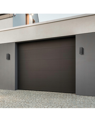 Nowoczesny kinkiet ogrodowy sześcienny GU10 w czerni – dwustronne oświetlenie do tarasu i balkonu – Light Home