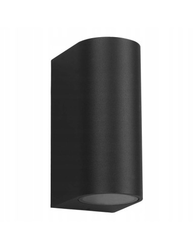 Nowoczesny kinkiet ogrodowy sześcienny GU10 w czerni – dwustronne oświetlenie do tarasu i balkonu – Light Home