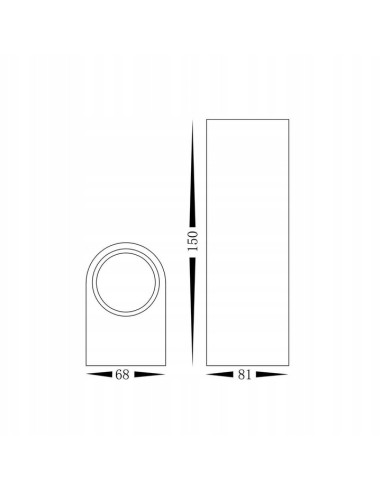 Nowoczesny kinkiet ogrodowy sześcienny GU10 w czerni – dwustronne oświetlenie do tarasu i balkonu – Light Home