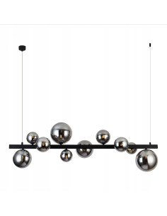 Lampa wisząca Bubbles Line 10 BK z regulacją wysokości i wymiennymi kloszami do jadalni i biura 2