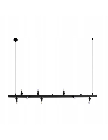 Lampa wisząca Bubbles Line 10 BK z regulacją wysokości i wymiennymi kloszami do jadalni i biura