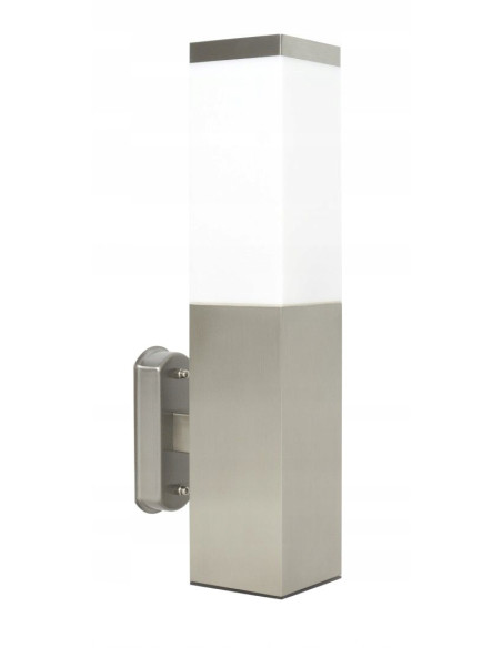 Kinkiet Ścienny Su-ma Inox SS802-A, Nowoczesna Lampka w Srebrnym Wykończeniu, Idealna do Wnętrz Mieszkalnych i Komercyjnych