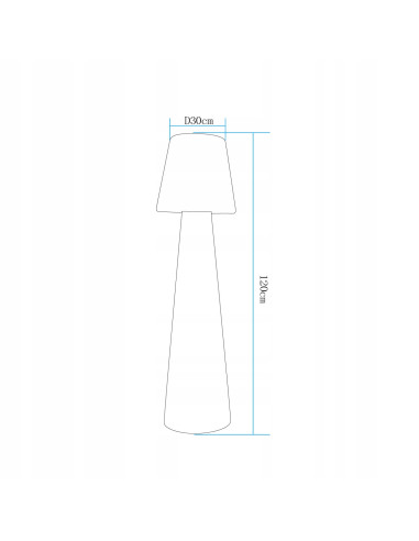 Lampa ogrodowa RGB GARDENA M - energooszczędna lampa stojąca z pilotem, idealna na imprezy i romantyczne wieczory.