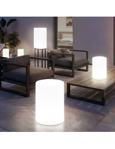 Lampa Stolik TUBE RGB - Nowoczesne Oświetlenie Tarasowe z Funkcją Stolików i Wielokolorowym Podświetleniem