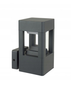 Kinkiet zewnętrzny FAN FKW-K100, elegancka lampa ścienna, szara, odporna na warunki atmosferyczne, 11W, minimalistyczny design