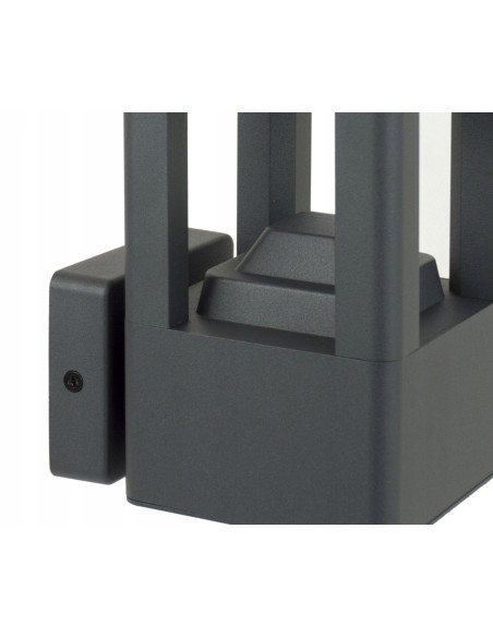 Kinkiet zewnętrzny FAN FKW-K100, elegancka lampa ścienna, szara, odporna na warunki atmosferyczne, 11W, minimalistyczny design