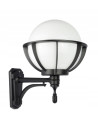 Kinkiet zewnętrzny Su-ma K 3012/1/KPO, elegancka lampa kula w koszyku, czarny, IP43, E27, 60W do ogrodu i balkonu