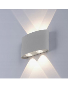 Lampa natynkowa CARLO LED w szarym, eleganckim designie - idealna do tarasu i werandy, odporna na warunki atmosferyczne. 2