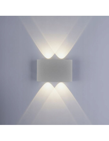 Lampa natynkowa CARLO LED w szarym, eleganckim designie - idealna do tarasu i werandy, odporna na warunki atmosferyczne.