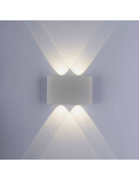 Lampa natynkowa CARLO LED w szarym, eleganckim designie - idealna do tarasu i werandy, odporna na warunki atmosferyczne.