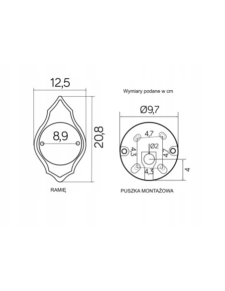 Kinkiet zewnętrzny Su-ma K 3012/1/KPO, elegancka lampa kula w koszyku, czarny, IP43, E27, 60W do ogrodu i balkonu