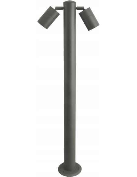 Słupek ogrodowy ROLF 2 z regulowanymi reflektorami, 35W, IP44 - nowoczesne oświetlenie zewnętrzne marki AZzardo