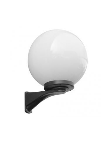 Lampa elewacyjna Kula 100W Su-ma z akrylowym kloszem - czarna/biała, nowoczesne oświetlenie numerów domu i drzwi.