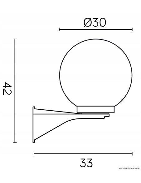 Lampa elewacyjna Kula 100W Su-ma z akrylowym kloszem - czarna/biała, nowoczesne oświetlenie numerów domu i drzwi.
