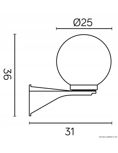 Nowoczesna lampa ścienna KULE – minimalistyczny design, odporna na warunki atmosferyczne, idealna do ogrodu i tarasu