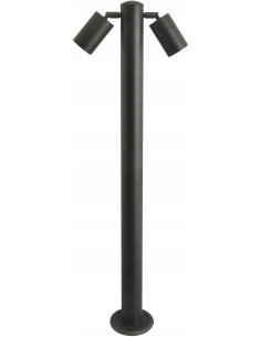 Elegancki dwuskrzydłowy słupek ogrodowy ROLF 2 IP44 z reflektorami – idealne oświetlenie do ogrodu i tarasu