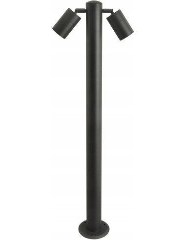 Elegancki dwuskrzydłowy słupek ogrodowy ROLF 2 IP44 z reflektorami – idealne oświetlenie do ogrodu i tarasu