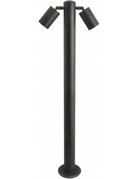 Elegancki dwuskrzydłowy słupek ogrodowy ROLF 2 IP44 z reflektorami – idealne oświetlenie do ogrodu i tarasu