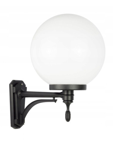 Kinkiet elewacyjny KULE CLASSIC czarno-biały – eleganckie oświetlenie zewnętrzne do domów i lokali komercyjnych