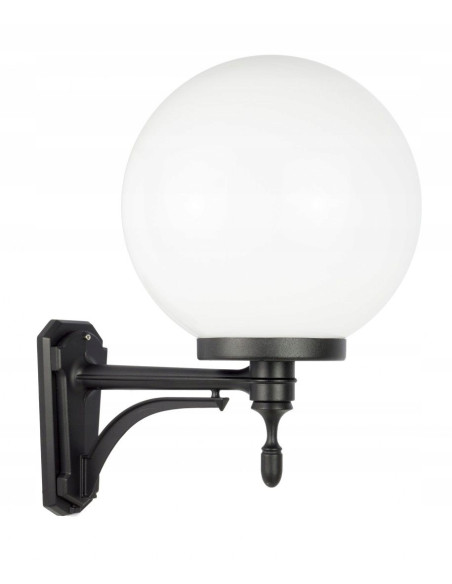 Kinkiet elewacyjny KULE CLASSIC czarno-biały – eleganckie oświetlenie zewnętrzne do domów i lokali komercyjnych