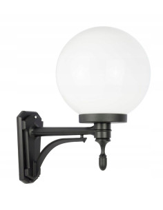 Lampa ścienna KULE CLASSIC E27 - elegancka i stylowa do oświetlenia elewacji i garażu, czarna lub biała.