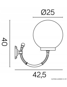 Kinkiet zewnętrzny KULE CLASSIC z zaokrąglonym ramieniem - eleganckie oświetlenie IP43, czarny/biały, idealne do wejścia. 2