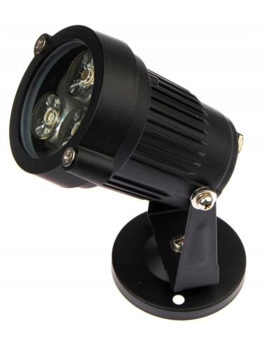 Reflektor ogrodowy RGB LED 240 lm IP65, czarny - nowoczesne oświetlenie do tarasów i ścieżek, z dużą funkcjonalnością.