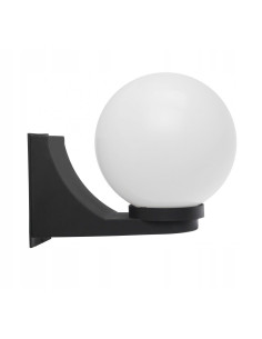 Lampa ogrodowa Kula Classic II Su-ma, 60W, elegancka, czarna, nowoczesna, do balkonu i ogrodu, IP43.