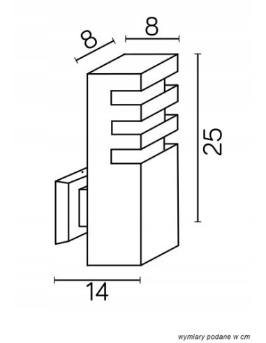 Kinkiet ogrodowy RADO w ciemnym popiele – nowoczesne oświetlenie tarasowe i balkonowe z aluminium.