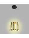 Lampa wisząca LED XARA 17W złota - elegancki koszyczek z ściemniaczem do nowoczesnych wnętrz