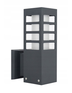 Nowoczesna lampa zewnętrzna RADO III K DG - elegancka aluminiowa lampa IP54 do ogrodu i tarasu, E27, ciemnoszara