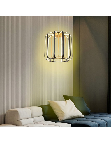 Lampa wisząca LED XARA 17W złota - elegancki koszyczek z ściemniaczem do nowoczesnych wnętrz