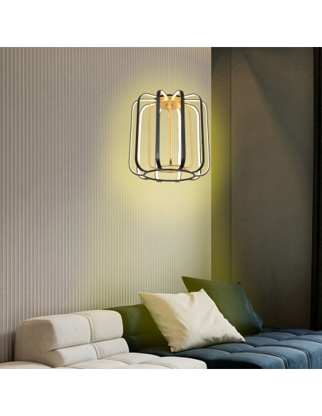 Lampa wisząca LED XARA 17W złota - elegancki koszyczek z ściemniaczem do nowoczesnych wnętrz