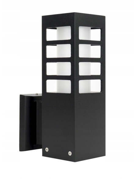 Lampa ścienna RADO III K BL – nowoczesne oświetlenie na taras i do ogrodu w eleganckim czarnym designie.